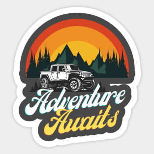 Adventure Awaits Sticker